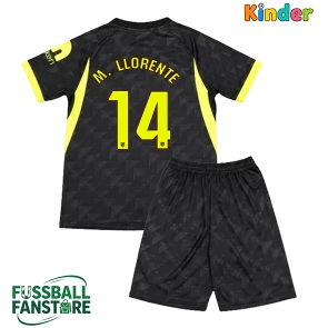 Atletico Madrid Marcos Llorente #14 Replik Auswärtstrikot Kinder 2026-27 Kurzarm (+ Kurze Hosen)